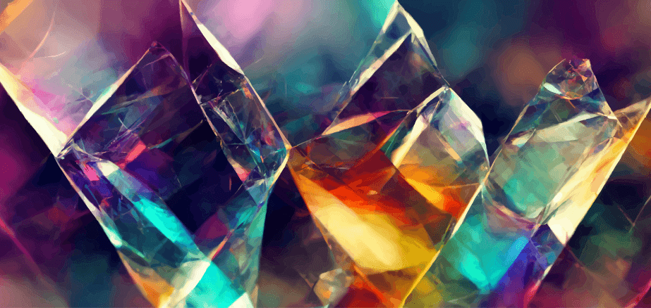 Abstract diamond imagery 