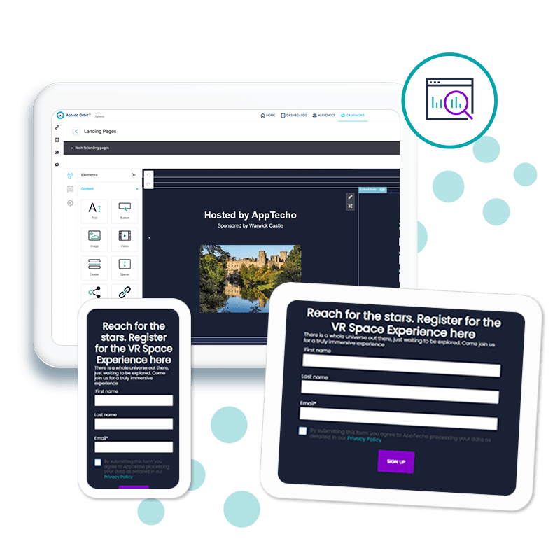 Apteco landing page builder