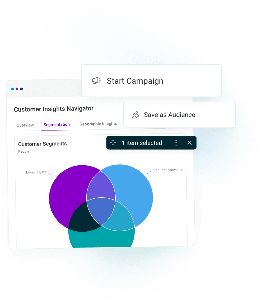 Segment, visualise, and activate campaigns seamlessly